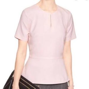 Pink Banana Republic Peplum Top